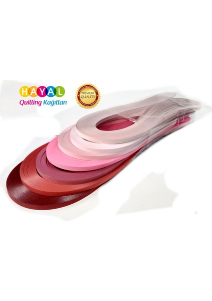 Kırmızı Dünya Serisi Hayal Quilling Kağıtları 3mm