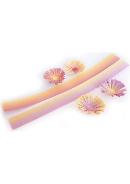 Pembe-Sarı / Turuncu-Sarı Renk Geçişli Quilling Kağıdı fırsatları