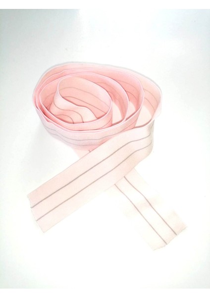 Lastik Pembei Çizgili 33MM 5mt Şort, Paça,kol ve Don Lastiği 1 Paket 5 mt