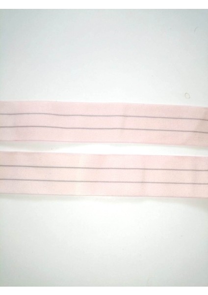 Lastik Pembei Çizgili 33MM 5mt Şort, Paça,kol ve Don Lastiği 1 Paket 5 mt