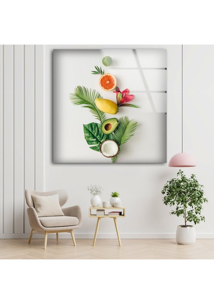 Meyveler Temperli Cam Duvar Tablosu fiyatları