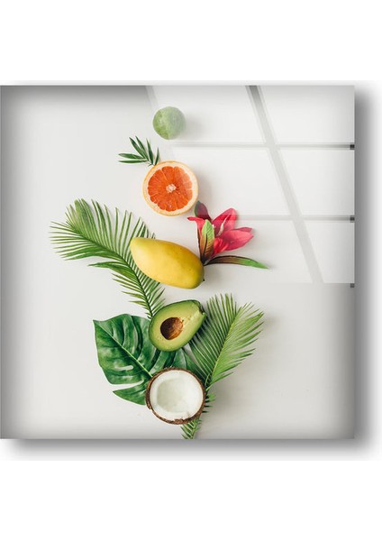 Meyveler Temperli Cam Duvar Tablosu modelleri