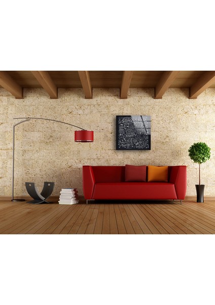 Mutfak Yazı Yazma Temperli Cam Duvar Tablosu modelleri