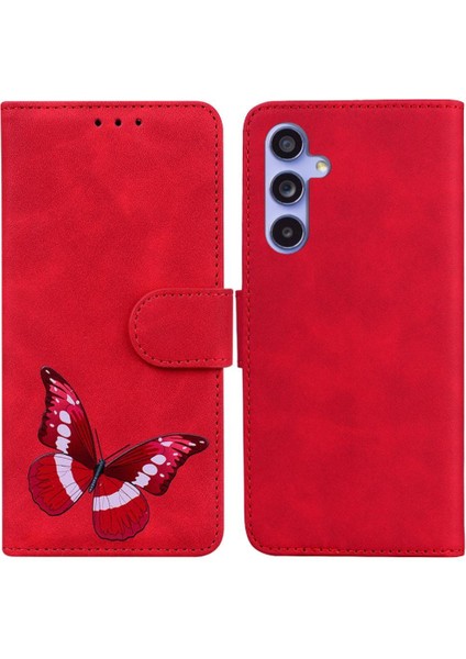 Samsung Galaxy S23 Fe 5g Cüzdan Kelebek Renk Baskılı Flip Kart (Yurt Dışından)