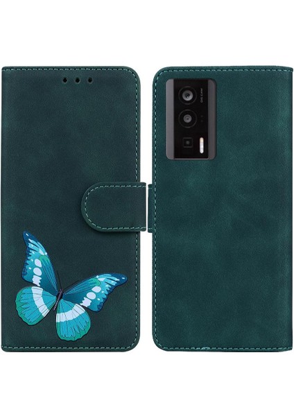 Xiaomi Poco F5 Pro Cüzdan Kelebek Flip Folio Kapak Renk Kartı (Yurt Dışından)