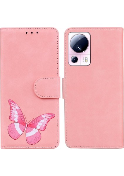 Xiaomi 13 Lite Flip Folio Kapak Cüzdan Kart Yuvaları Renk Baskılı (Yurt Dışından)