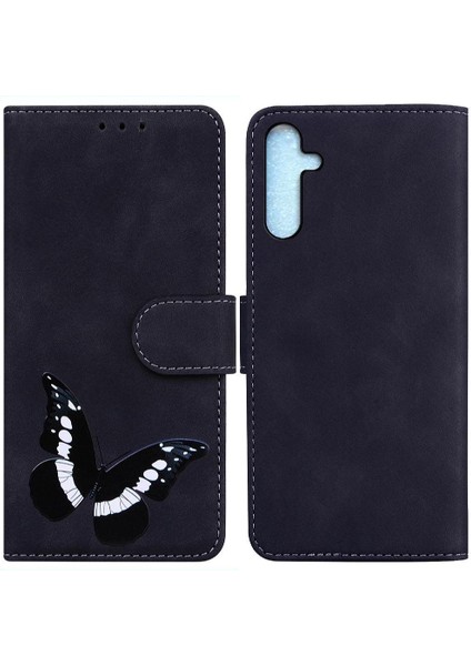 Samsung Galaxy A25 5g Flip Folio Kapak Renk Baskılı Kelebek (Yurt Dışından)