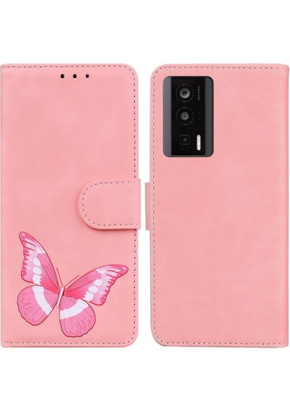 Xiaomi Poco F5 Pro Cüzdan Kelebek Flip Folio Kapak Renk Kartı (Yurt Dışından)