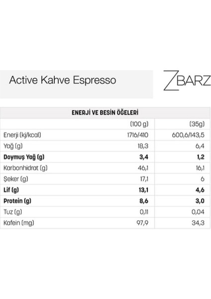 Active Espresso Bar 35 gr (12'li)