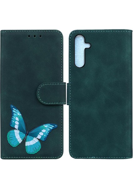 Samsung Galaxy A25 5g Flip Folio Kapak Renk Baskılı Kelebek (Yurt Dışından)