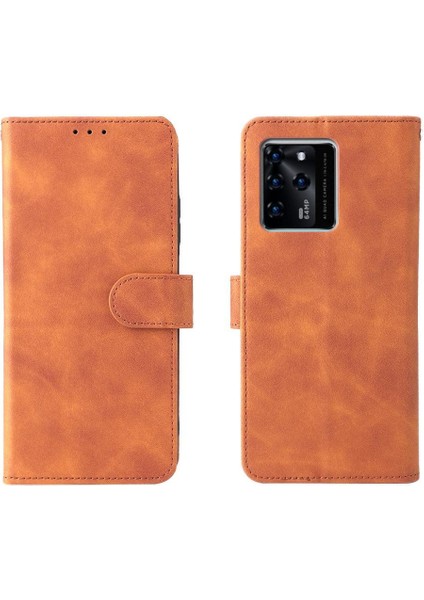 Kart Tutucu Kickstand Tam Koruma Folyo ile Zte Blade V30 Için Kılıf (Yurt Dışından)