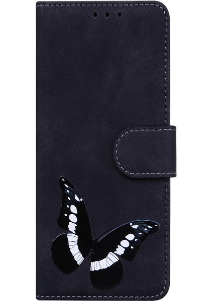 Xiaomi Poco C55 Flip Folio Kapak Cüzdan Kart Yuvaları Kelebek (Yurt Dışından) modelleri