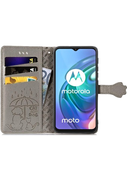Moto G30 Kısa Kayış Karikatür Hayvanlar Için Kılıf Kapak Çevirin Darbeye Vaka (Yurt Dışından) modelleri