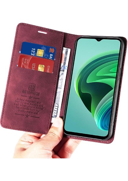 Xiaomi Redmi Not 10 Için Kılıf 5g Koruyucu Folio Cüzdan Manyetik Pu (Yurt Dışından) indirimleri