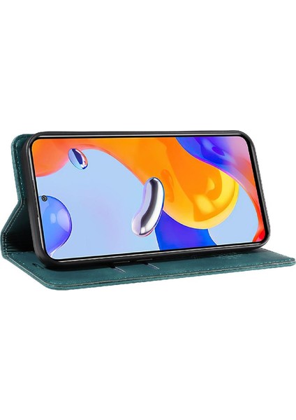 Xiaomi Redmi Için Not 11 4g Pu Deri Koruyucu Folio Cüzdan (Yurt Dışından)