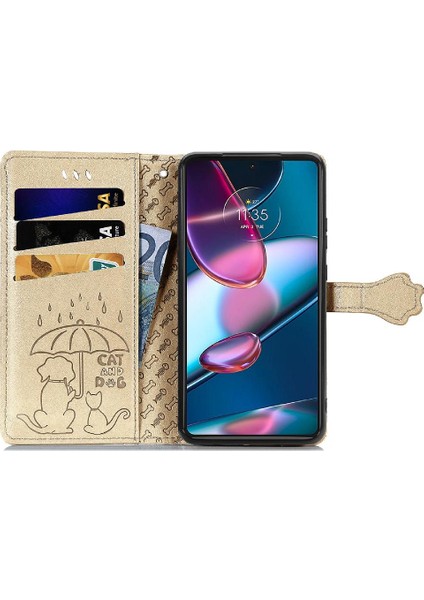 Moto Kenar 30 Pro Flip Kapak Için Kılıf Darbeye Karikatür Hayvanlar Kısa (Yurt Dışından) fırsatları