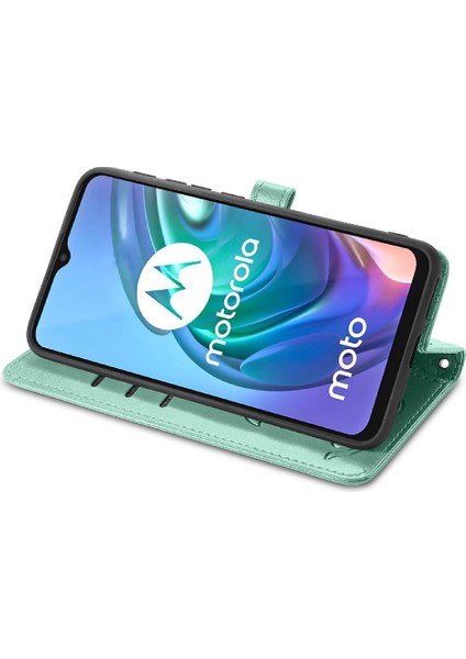 Moto G30 Kısa Kayış Karikatür Hayvanlar Için Kılıf Kapak Çevirin Darbeye Vaka (Yurt Dışından)