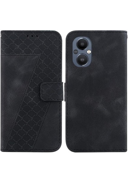 Oneplus Nord N20 5g Için Telefon Kılıfı Cüzdan Kabartmalı Desen Kart Yuvası Pu (Yurt Dışından)