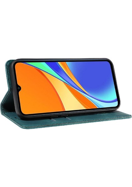 Xiaomi Redmi 9c Için Kılıf Pu Deri Manyetik Koruyucu Folyo Cüzdan (Yurt Dışından) modelleri