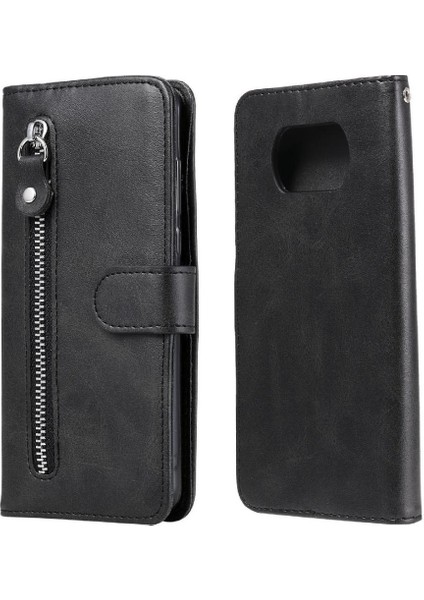 Xiaomi Poco X3 Nfc Fermuar Kart Yuvası Tutucular Koruyucu Kapak (Yurt Dışından)