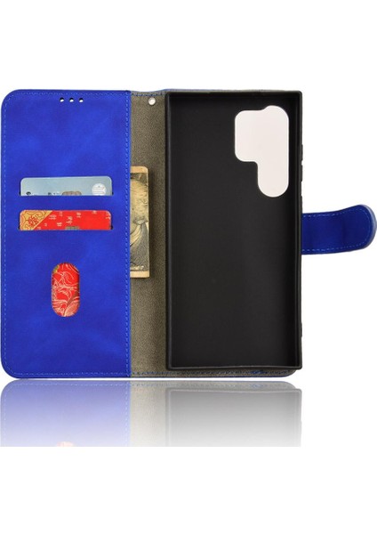 Samsung Galaxy S24 Ultra Deri Folio Flip Case Koruyucu (Yurt Dışından)