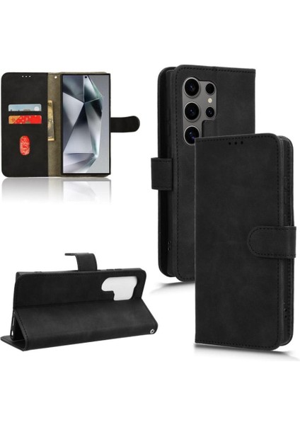 Samsung Galaxy S24 Ultra Deri Folio Flip Case Koruyucu (Yurt Dışından)