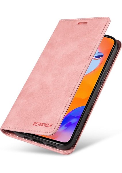 Xiaomi Redmi Için Not 11 4g Pu Deri Koruyucu Folio Cüzdan (Yurt Dışından)