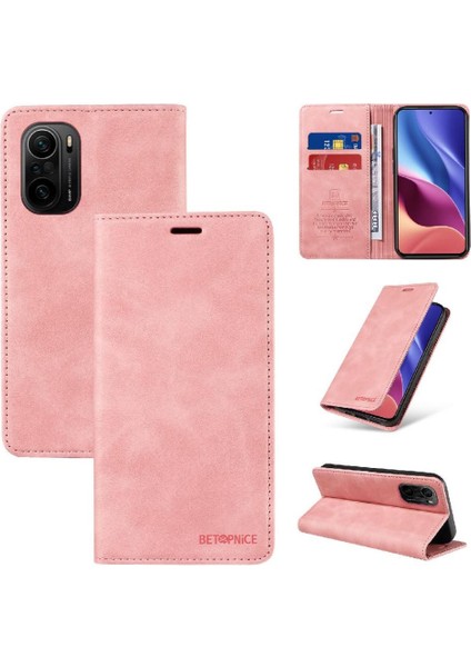 Xiaomi Poco F3 Manyetik Folio Cüzdan Koruyucu Pu Deri Kılıf (Yurt Dışından)