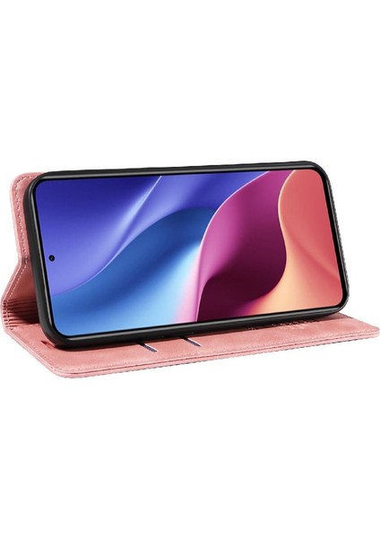 Xiaomi Poco F3 Manyetik Folio Cüzdan Koruyucu Pu Deri Kılıf (Yurt Dışından)