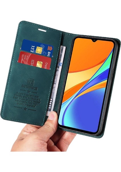 My Boutique Xiaomi Poco C3 Için Folio Cüzdan Manyetik Pu Deri Koruyucu Kılıf (Yurt Dışından)