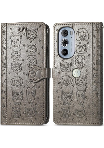 Moto Kenar 30 Pro Flip Kapak Için Kılıf Darbeye Karikatür Hayvanlar Kısa (Yurt Dışından) fırsatları