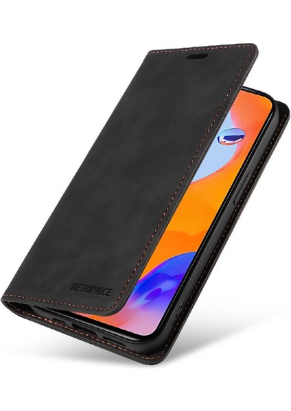 Xiaomi Redmi Için Not 11 4g Pu Deri Koruyucu Folio Cüzdan (Yurt Dışından)