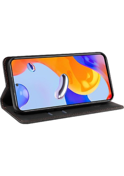 Xiaomi Redmi Için Not 11 4g Pu Deri Koruyucu Folio Cüzdan (Yurt Dışından)
