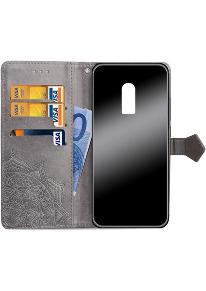 Oneplus 6t Darbeye Zarif Desen Deri Kılıf Kapak Çevirin (Yurt Dışından) fırsatları