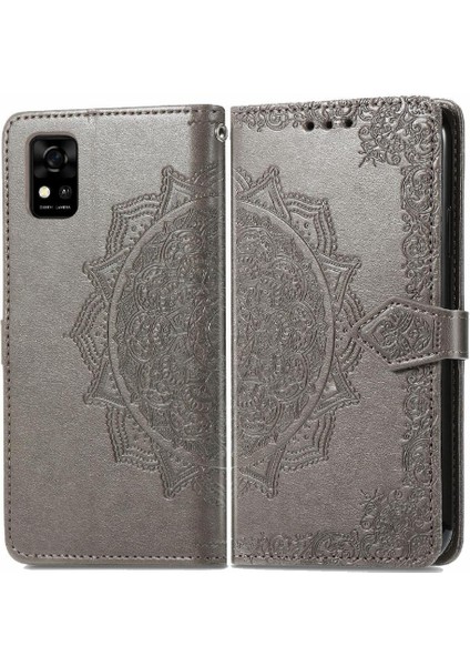 Zte Blade Flip Flip Kapak Kılıf Darbeye Basit Desen (Yurt Dışından)