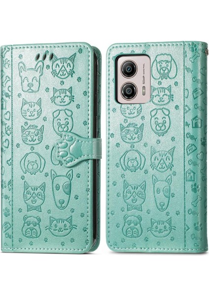 Moto G53 5g Karikatür Hayvanlar Için Kılıf Kısa Kayış Kapak Kapak Darbeye (Yurt Dışından) fiyatları