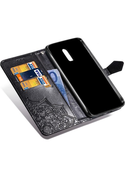 Oneplus 6t Darbeye Zarif Desen Deri Kılıf Kapak Çevirin (Yurt Dışından) indirimleri