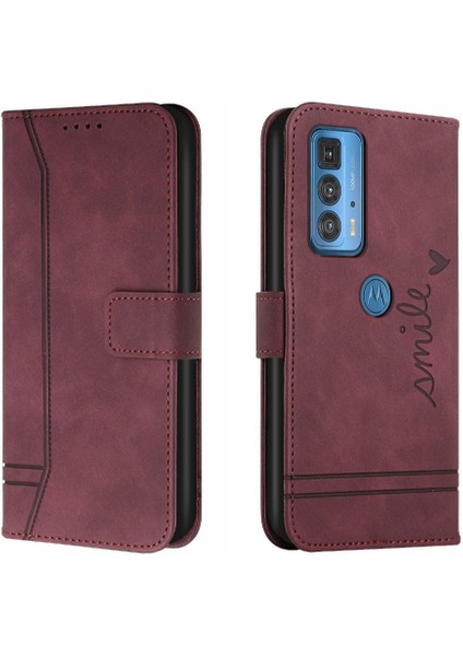 Motorola Moto Kenar 20 Pro Için Telefon Kılıfı El Kayışı Flip Folio Cüzdan Kart (Yurt Dışından) indirimleri