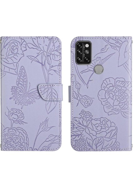 Umidigi A9 Pro Çiçekler ve Kelebekler Için Kılıf Anti-Damla Koruma Kılıfı (Yurt Dışından)