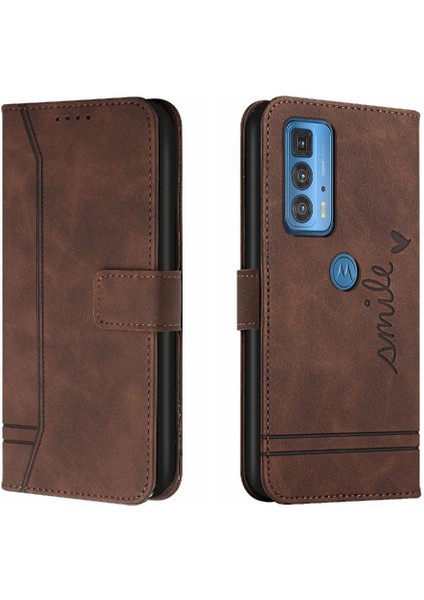 Motorola Moto Kenar 20 Pro Için Telefon Kılıfı El Kayışı Flip Folio Cüzdan Kart (Yurt Dışından) indirimleri