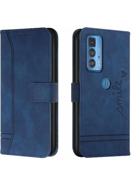 Motorola Moto Kenar 20 Pro Için Telefon Kılıfı El Kayışı Flip Folio Cüzdan Kart (Yurt Dışından)