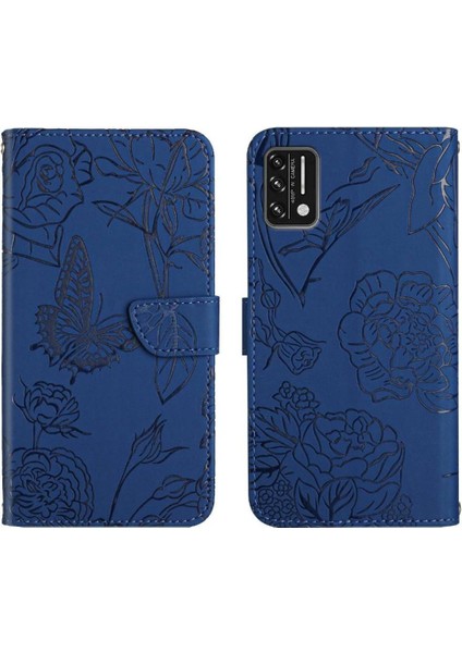 Bilek Kayışı Anti-Damla Koruma Çiçekler ve Pu ile Umidigi A7S Için Kılıf (Yurt Dışından)