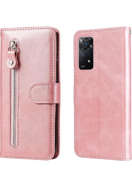 Xiaomi Redmi Not 11 Pro Deri Fermuar Koruyucu Kapak Kartı (Yurt Dışından)