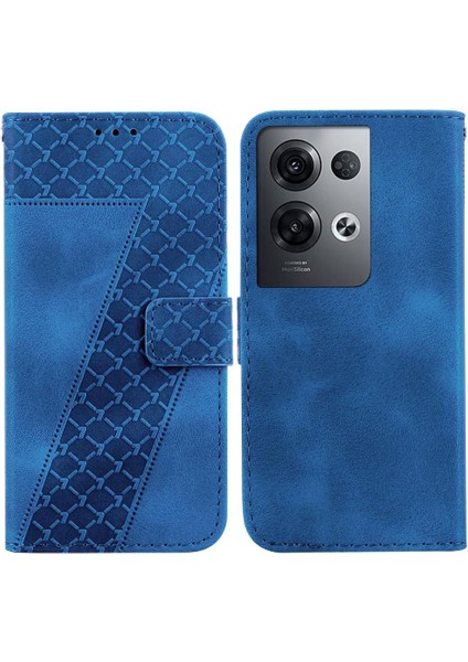 Telefon Kılıfı Için Oppo Oppo 8 Pro 5g Kart Yuvası Fonksiyonu Flip Folio Kapak Pu (Yurt Dışından)
