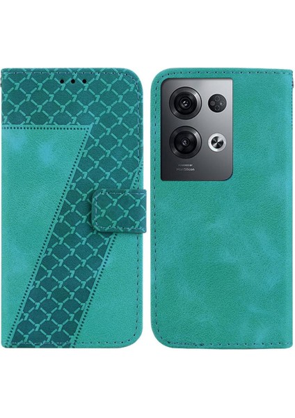 Telefon Kılıfı Için Oppo Oppo 8 Pro 5g Kart Yuvası Fonksiyonu Flip Folio Kapak Pu (Yurt Dışından)