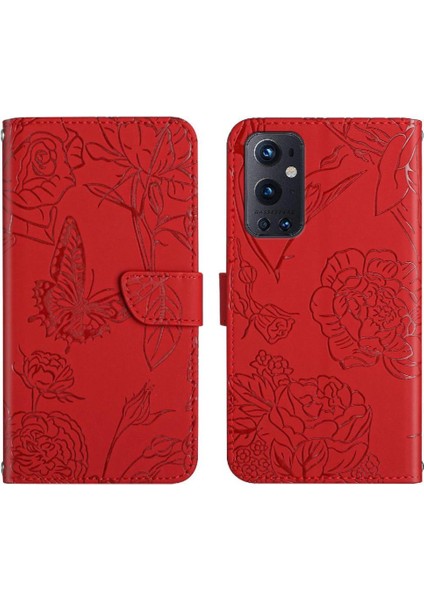 Oneplus 9 Pro Anti-Damla Koruma Çiçekler ve Kelebekler Durumda (Yurt Dışından)