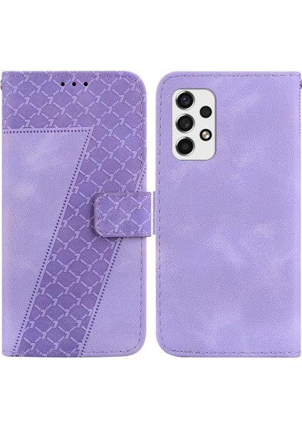 Samsung Galaxy A33 5g Için Telefon Kılıfı Cüzdan Pu Deri Kabartmalı Desen (Yurt Dışından)