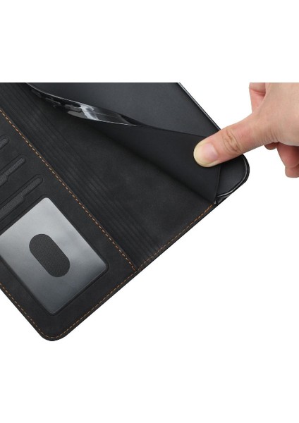 Realme 7 4g Manyetik Kapatma Flip Için Telefon Kılıfı Folio Cüzdan Kart Yuvaları (Yurt Dışından) modelleri