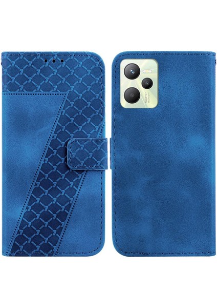 Realme C35 Flip Folio Kapak Için Telefon Kılıfı Pu Deri Cüzdan Kart Yuvası (Yurt Dışından)