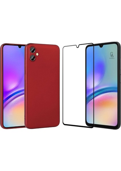 Samsung Galaxy A05 ile Uyumlu Telefon Kılıfı ve 5d Tam Kaplayan Cam Ekran Koruyucu